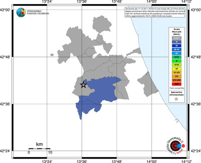 Mappa MCS - territori comuni