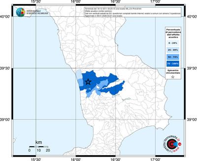 Mappa territorio comunale con almeno 3 questionari