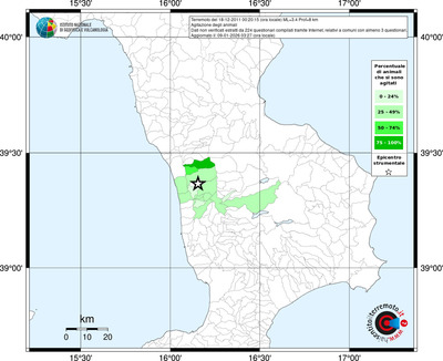 Mappa territorio comunale con almeno 3 questionari
