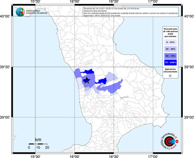 Mappa territorio comunale con almeno 3 questionari