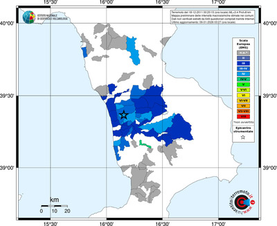 Mappa EMS - territori comuni