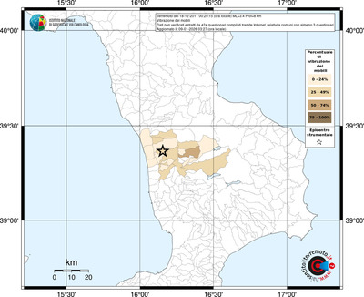 Mappa territorio comunale con almeno 3 questionari