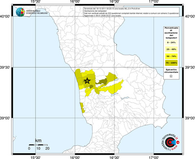Mappa territorio comunale con almeno 3 questionari