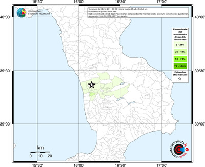 Mappa territorio comunale con almeno 3 questionari