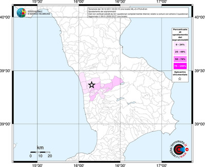 Mappa territorio comunale con almeno 3 questionari