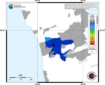 Mappa EMS - territori comuni
