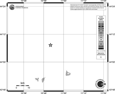 Mappa EMS - territori località