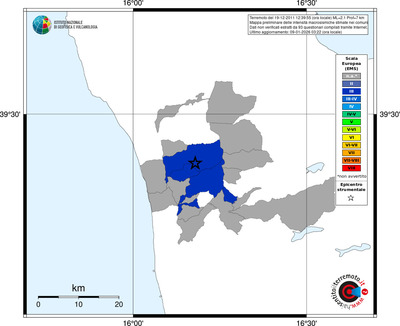 Mappa EMS - territori comuni