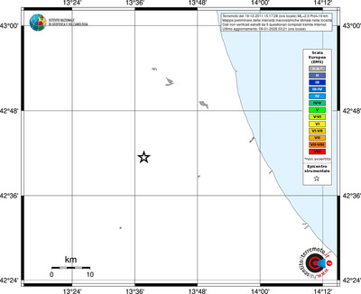 Mappa EMS - territori località