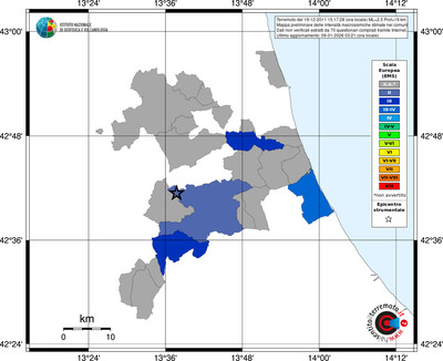 Mappa EMS - territori comuni