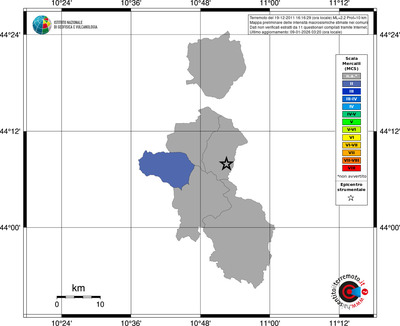 Mappa MCS - territori comuni