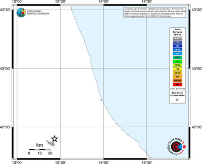 Mappa EMS - territori località