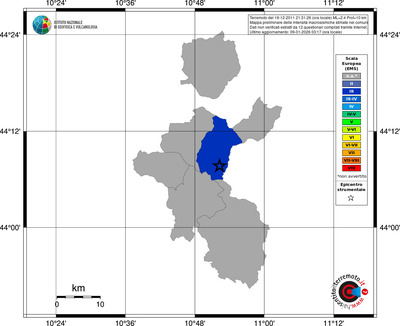 Mappa EMS - territori comuni