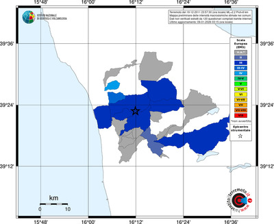Mappa EMS - territori comuni