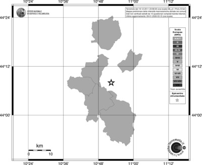 Mappa EMS - territori comuni