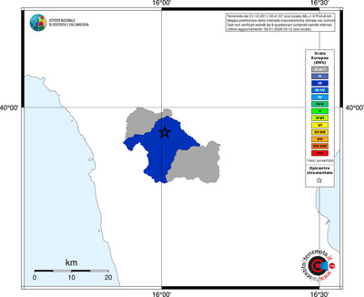 Mappa EMS - territori comuni