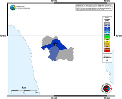 Mappa MCS - territori comuni