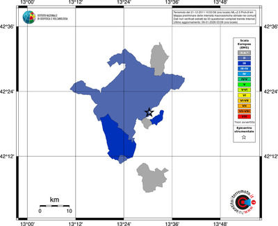 Mappa EMS - territori comuni