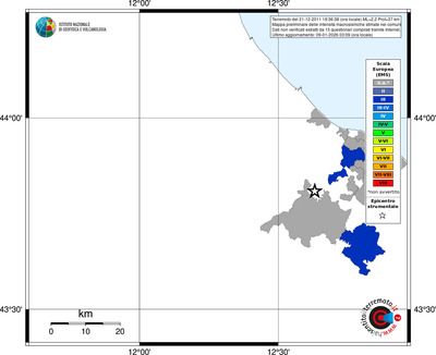 Mappa EMS - territori comuni
