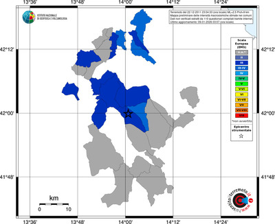 Mappa EMS - territori comuni
