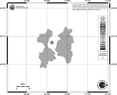 Mappa EMS - territori comuni