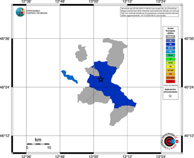 Mappa EMS - territori comuni