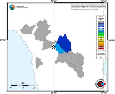 Mappa MCS - territori comuni