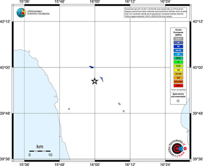 Mappa EMS - territori località