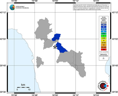 Mappa EMS - territori comuni
