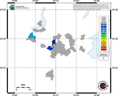 Mappa EMS - territori comuni