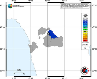 Mappa EMS - territori comuni