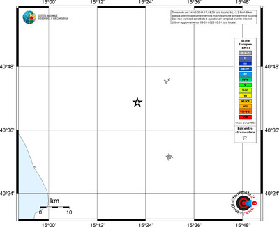 Mappa EMS - territori località