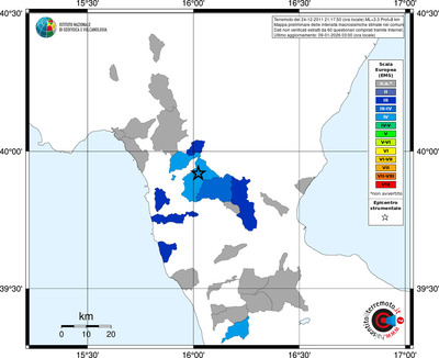 Mappa EMS - territori comuni