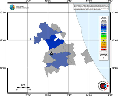Mappa EMS - territori comuni