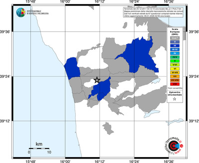 Mappa EMS - territori comuni