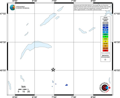 Mappa EMS - territori località