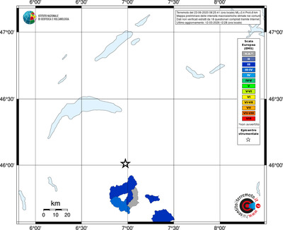 Mappa EMS - territori comuni
