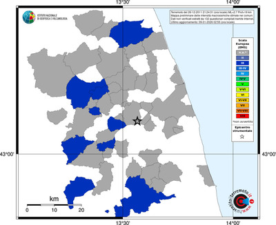 Mappa EMS - territori comuni