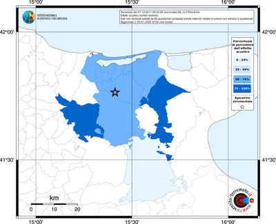 Mappa territorio comunale con almeno 3 questionari