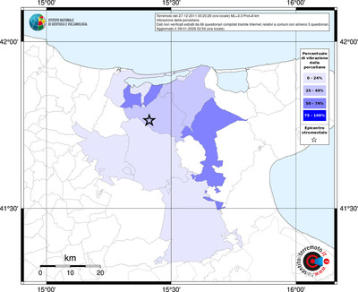 Mappa territorio comunale con almeno 3 questionari