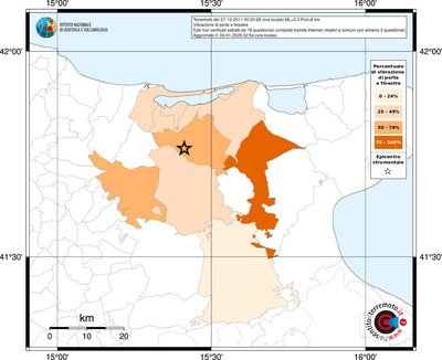 Mappa territorio comunale con almeno 3 questionari