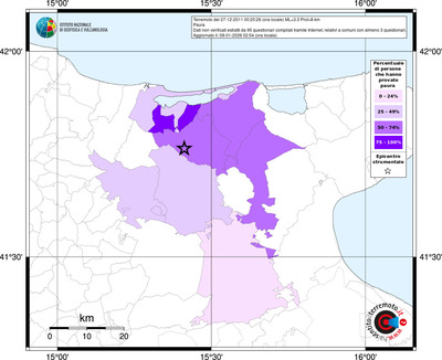 Mappa territorio comunale con almeno 3 questionari