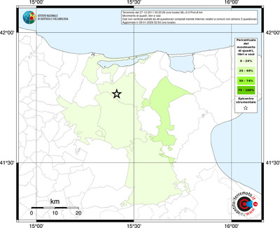Mappa territorio comunale con almeno 3 questionari