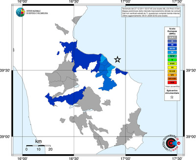 Mappa EMS - territori comuni