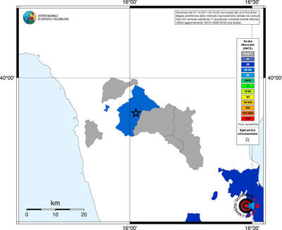 Mappa MCS - territori comuni