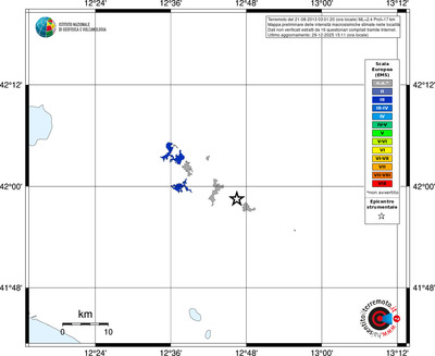 Mappa EMS - territori località