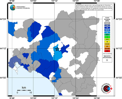 Mappa EMS - territori comuni