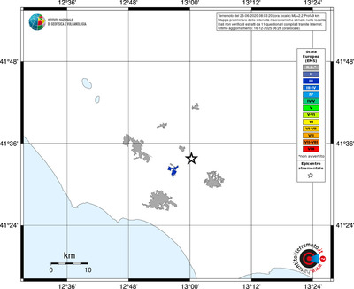 Mappa EMS - territori località