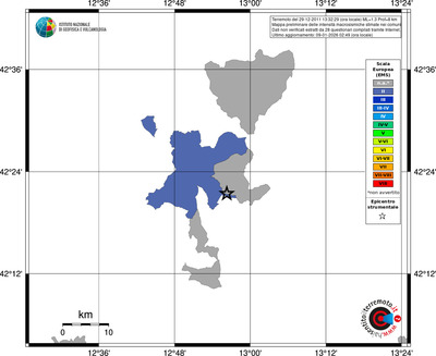 Mappa EMS - territori comuni