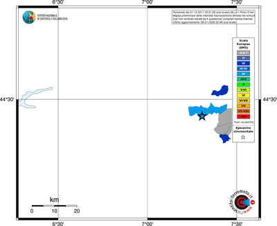 Mappa EMS - territori comuni